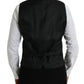 Black Wool Waistcoat Dress Formal Vest