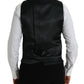 Black Cotton Waistcoat Dress Formal Vest