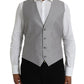 Light Gray Wool Formal Dress Waistcoat Vest