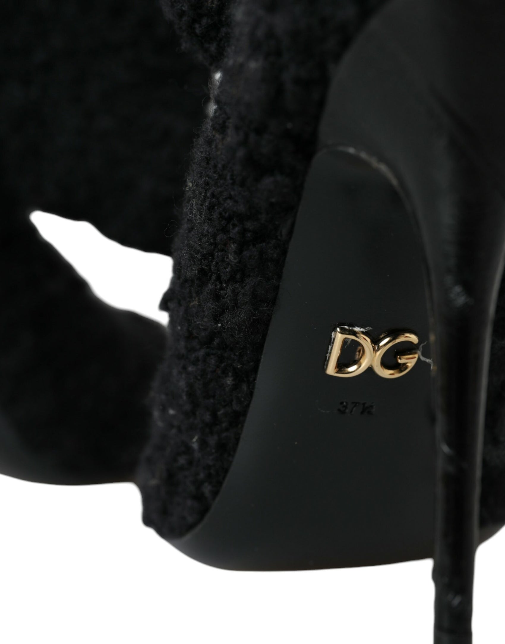 Schwarze Stiletto Heels Mid Calf Stiefel Schuhe
