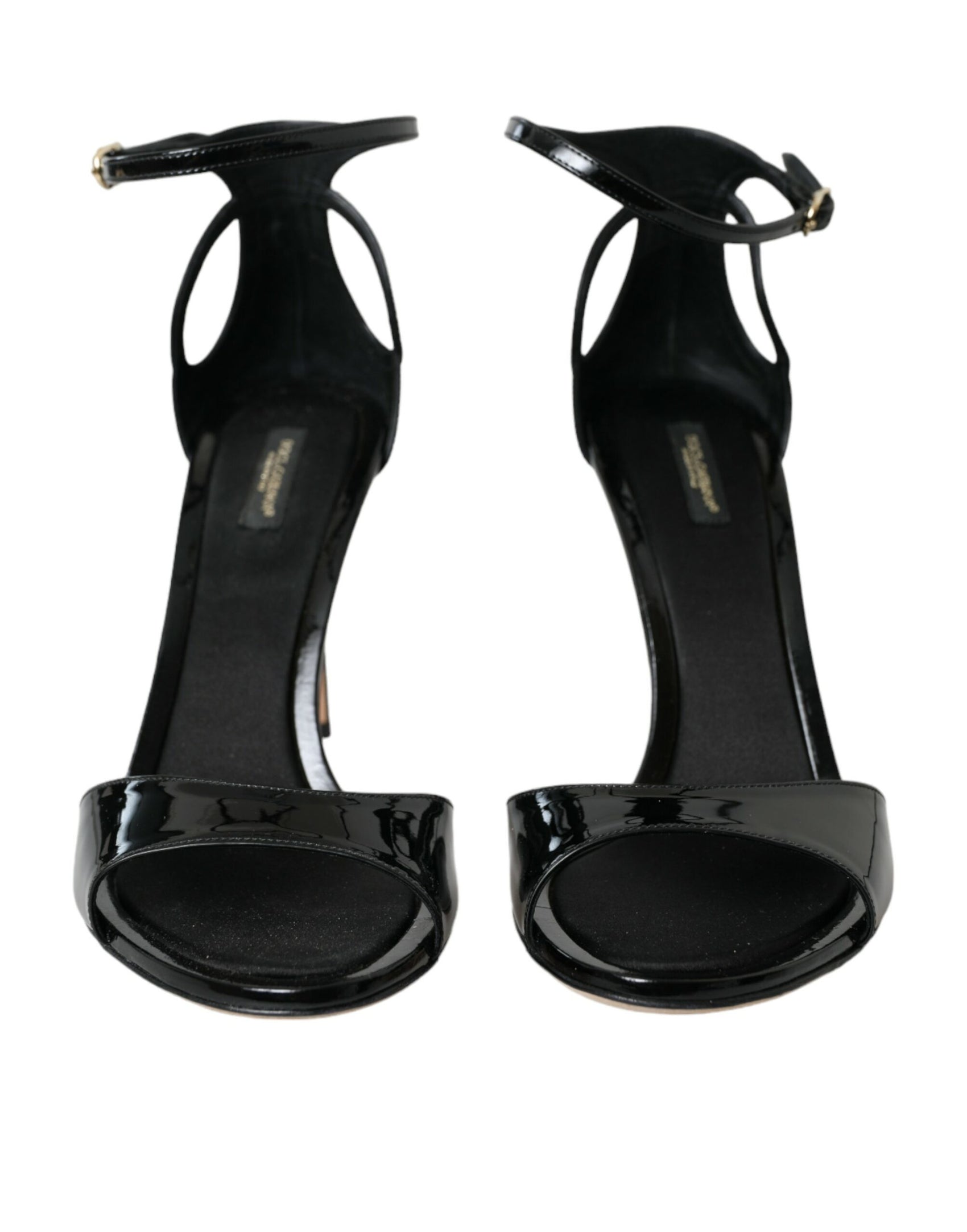 Schwarze KEIRA Leder Heels Sandalen Schuhe