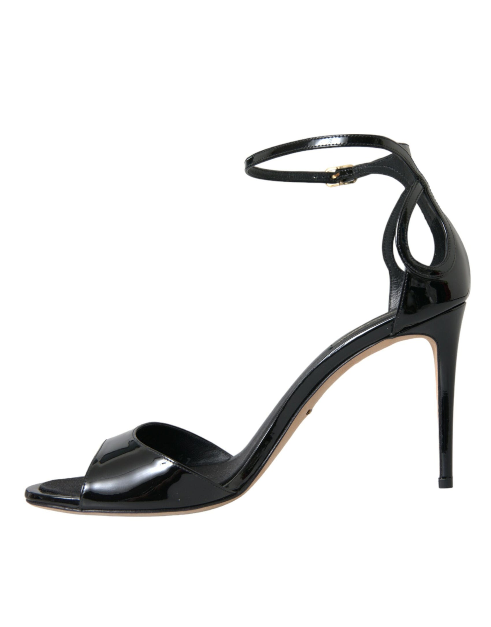 Schwarze KEIRA Leder Heels Sandalen Schuhe