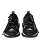 Black Mesh Sorrento Trekking Sneakers Shoes