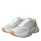 White Peach DAYMASTER Leather Sneakers Shoes