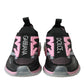 Black Pink Slip On Sorrento Sneakers Shoes