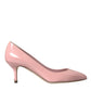 Light Pink Patent Leather Heels Pumps Shoes