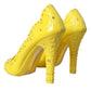 Yellow Crystal CINDERELLA Heels Pumps Shoes