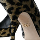 Black Gold Leopard Lurex Heels Pumps Shoes