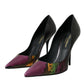 Multicolor Exotic Leather Heels Pumps Shoes