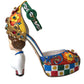 Multicolor Carretto Embellished Sandals Shoes