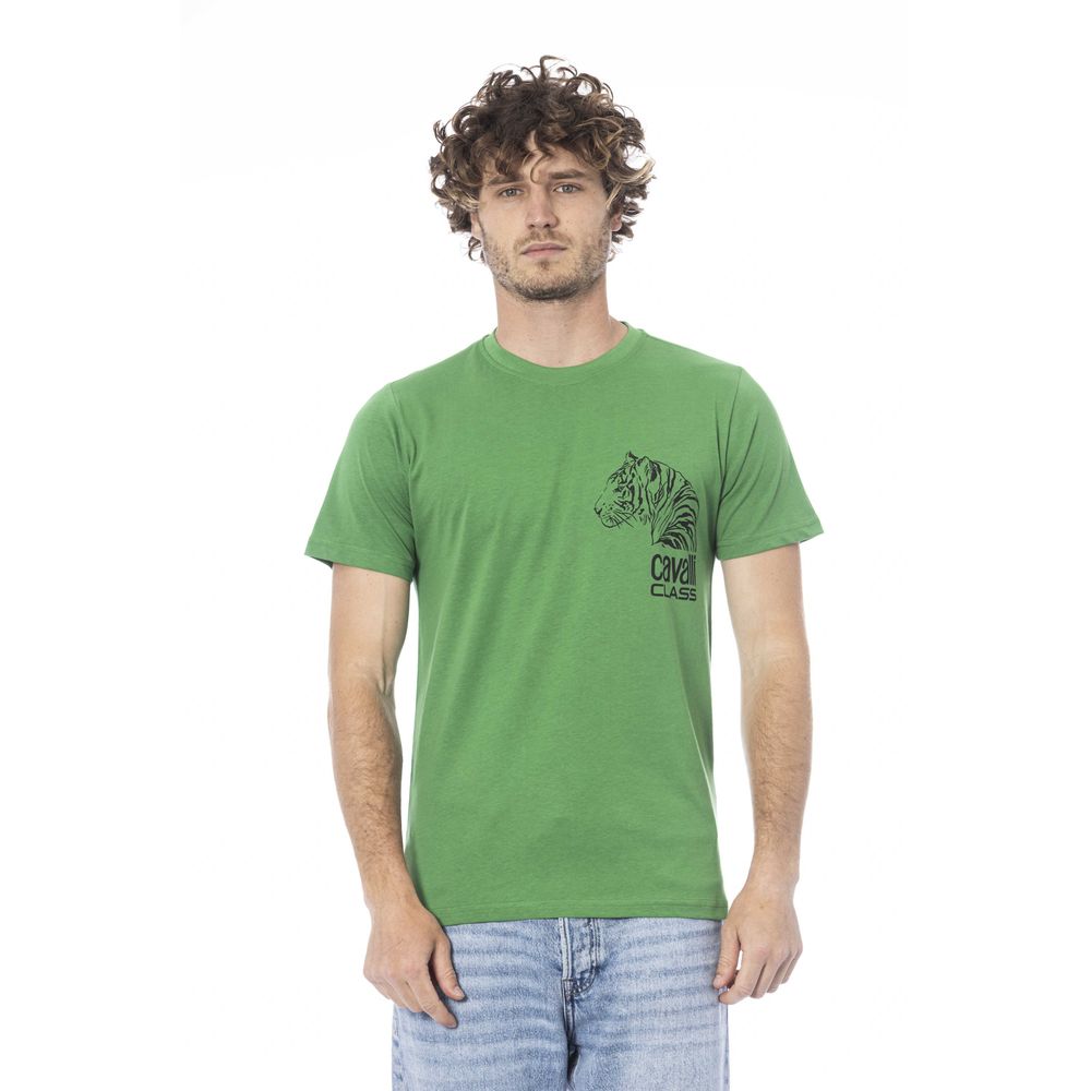T-shirt da uomo in cotone verde