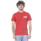 T-shirt da uomo in cotone rosso