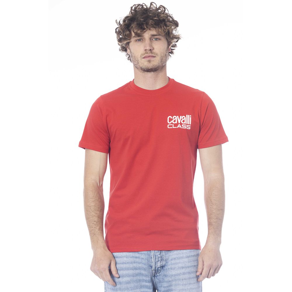 T-shirt da uomo in cotone rosso