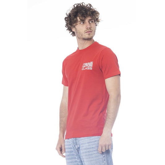 T-shirt da uomo in cotone rosso