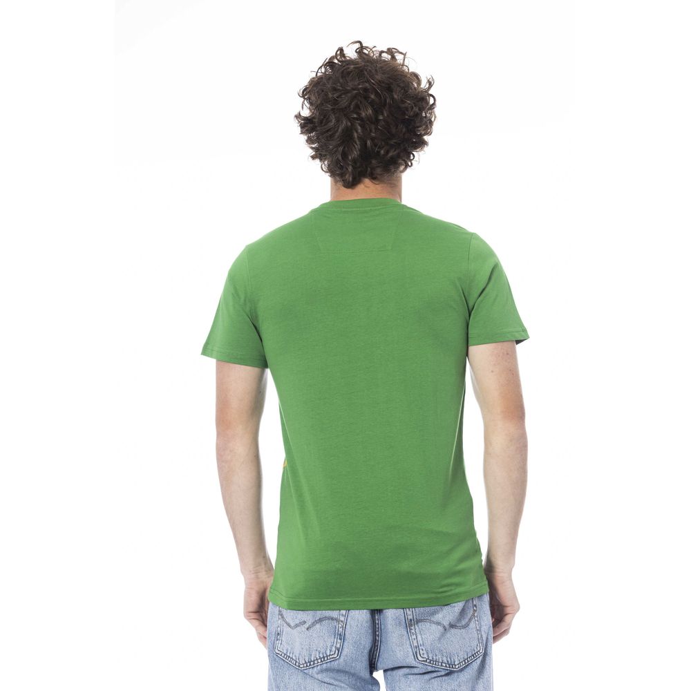 T-shirt da uomo in cotone verde