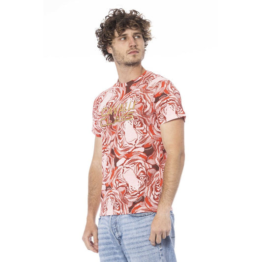 T-shirt da uomo in cotone rosso