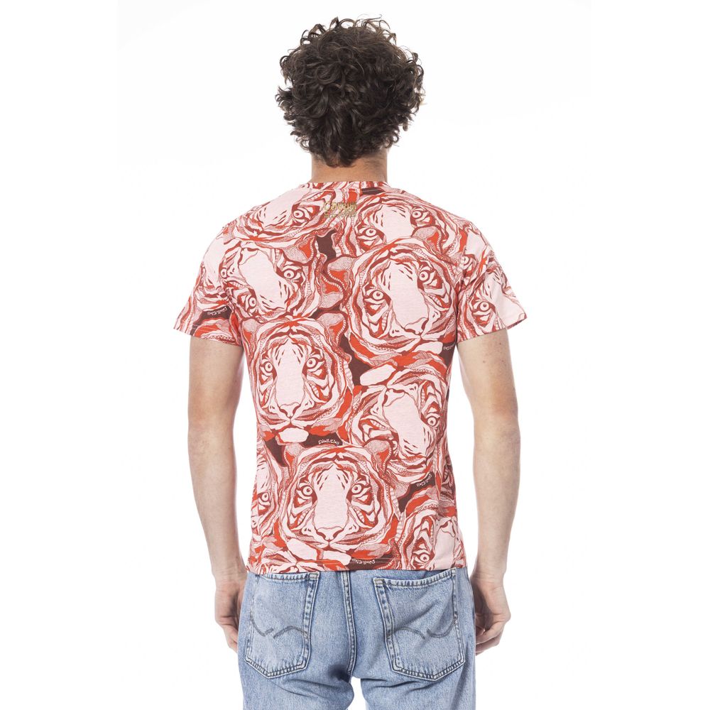 T-shirt da uomo in cotone rosso