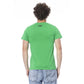 T-shirt da uomo in cotone verde