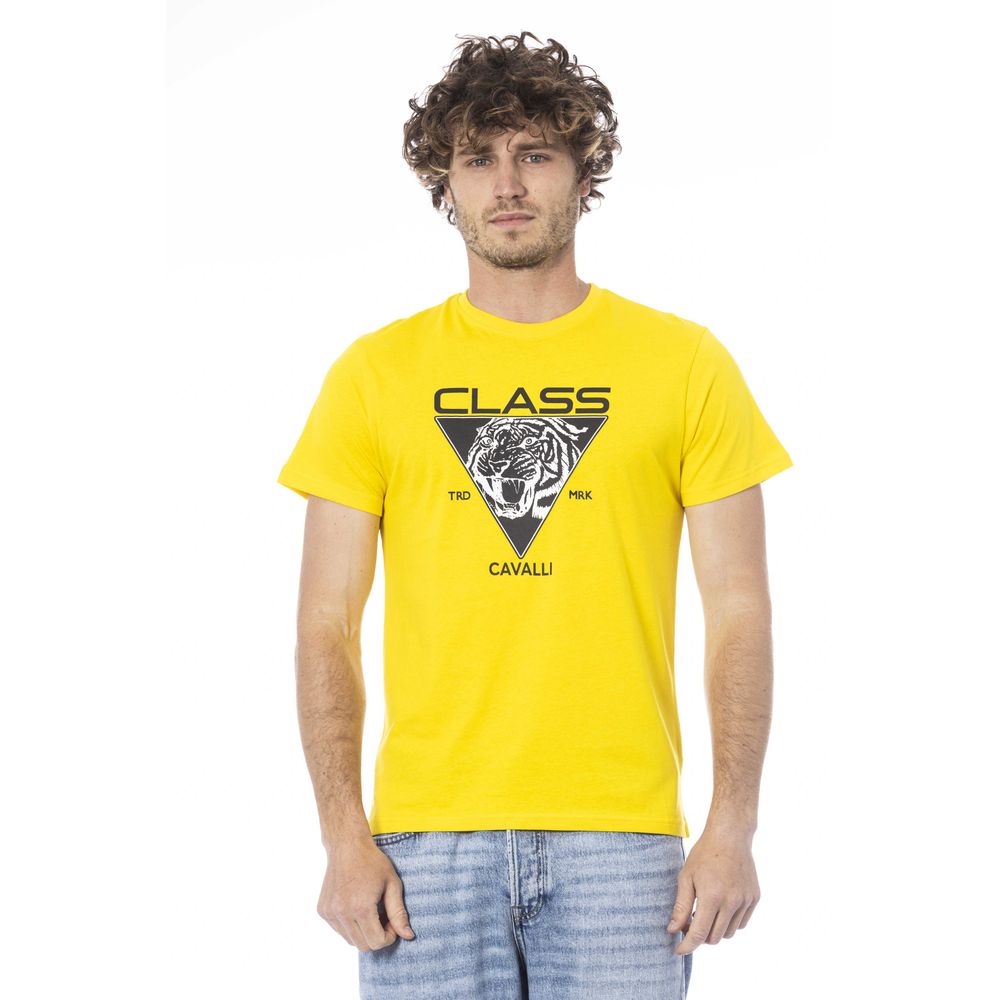 Gelbes Herren-T-Shirt aus Baumwolle