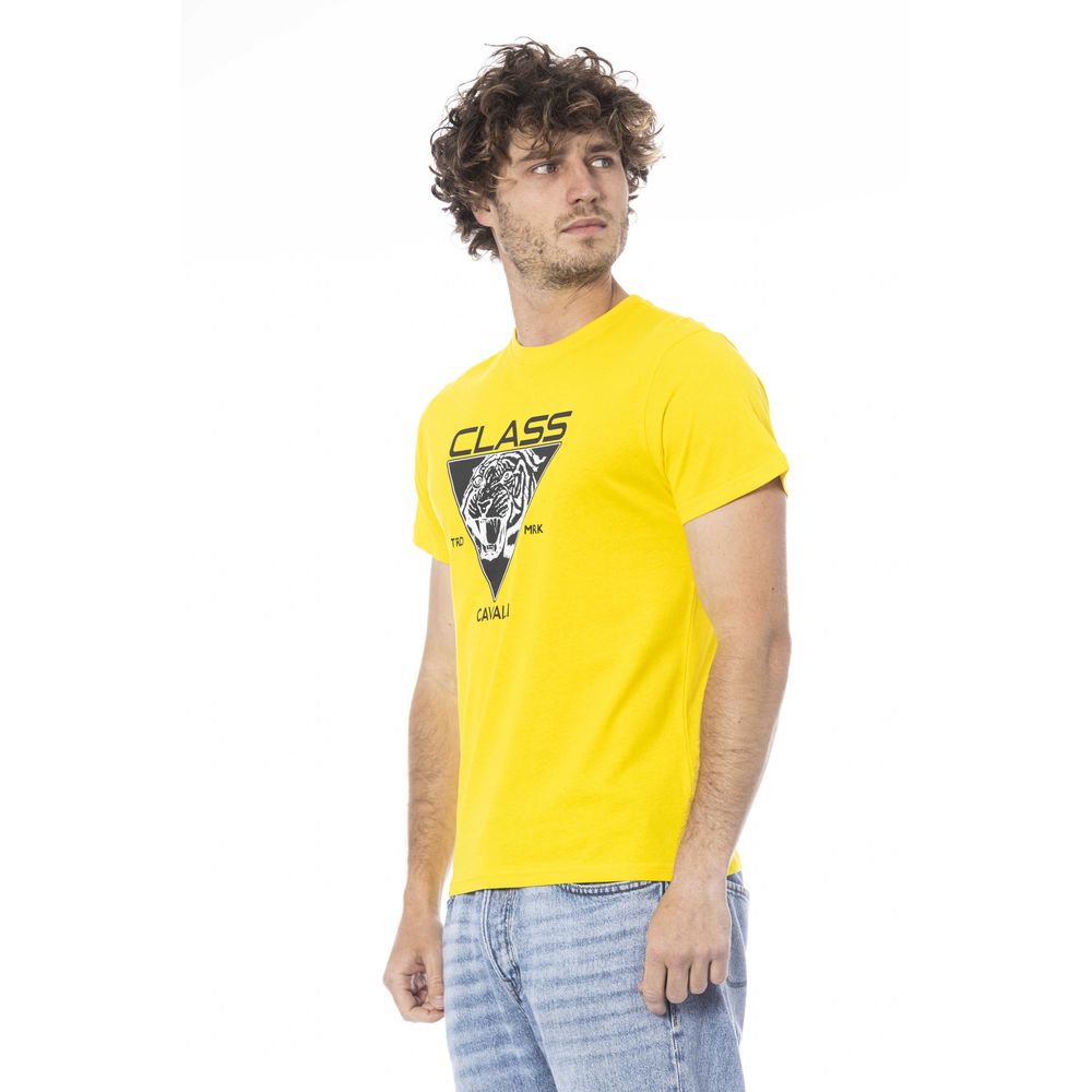 Gelbes Herren-T-Shirt aus Baumwolle
