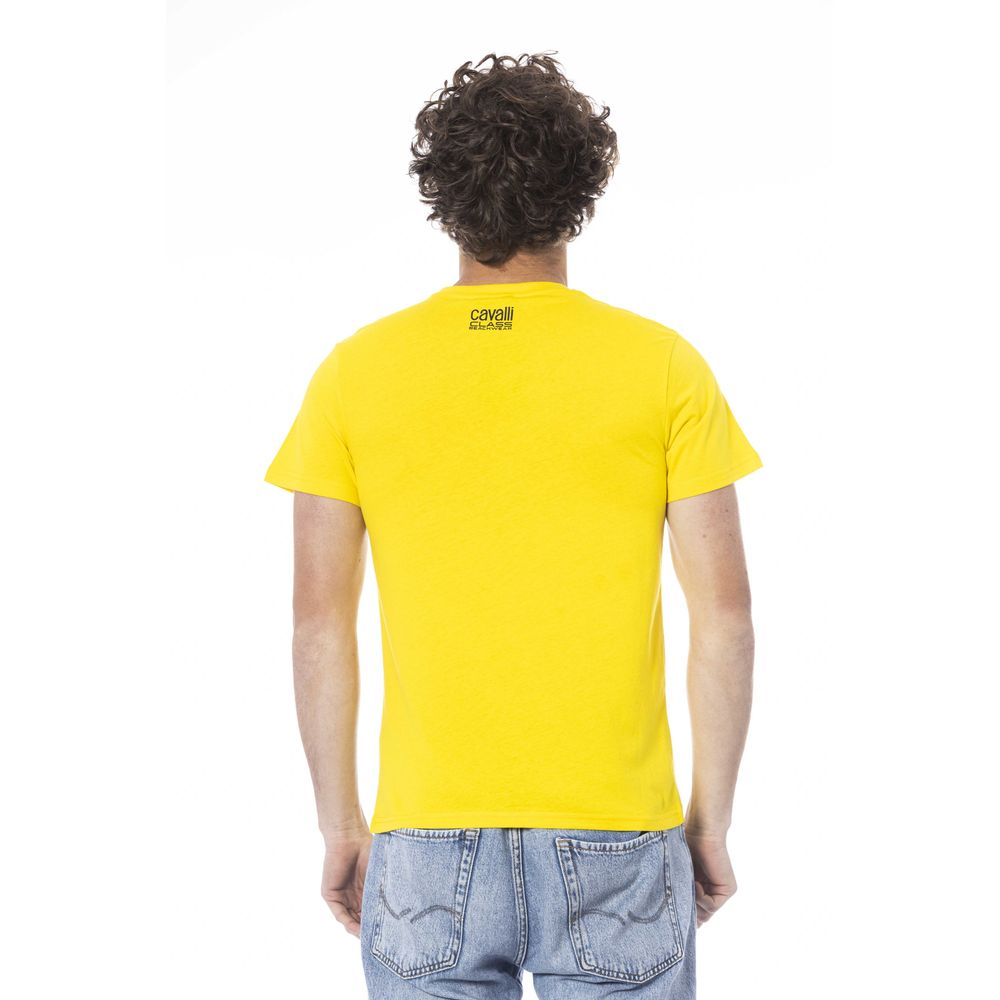 Gelbes Herren-T-Shirt aus Baumwolle