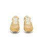 Sneaker da uomo in pelle beige