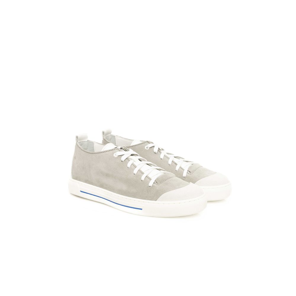 Graue Leder Herren Sneaker