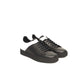 Schwarze Leder Herren Sneaker