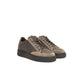 Sneaker da uomo in pelle beige