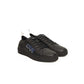 Schwarzer Leder-Herren-Sneaker