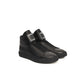 Schwarze Leder Herren Sneaker