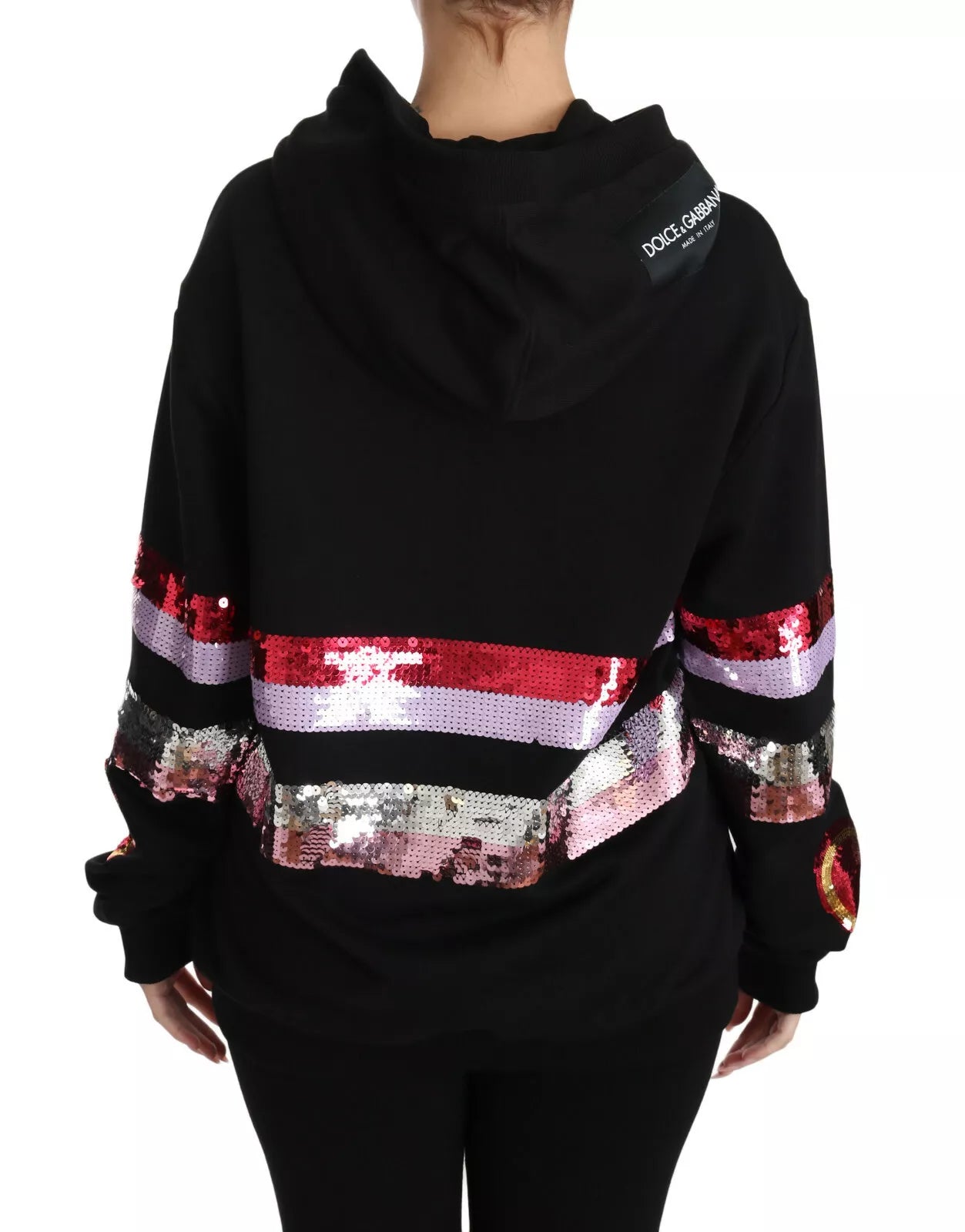 DG Pailletten-Kapuzenpullover