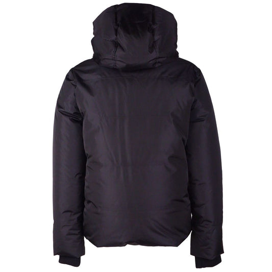 Schwarze Nylon-Herrenjacke