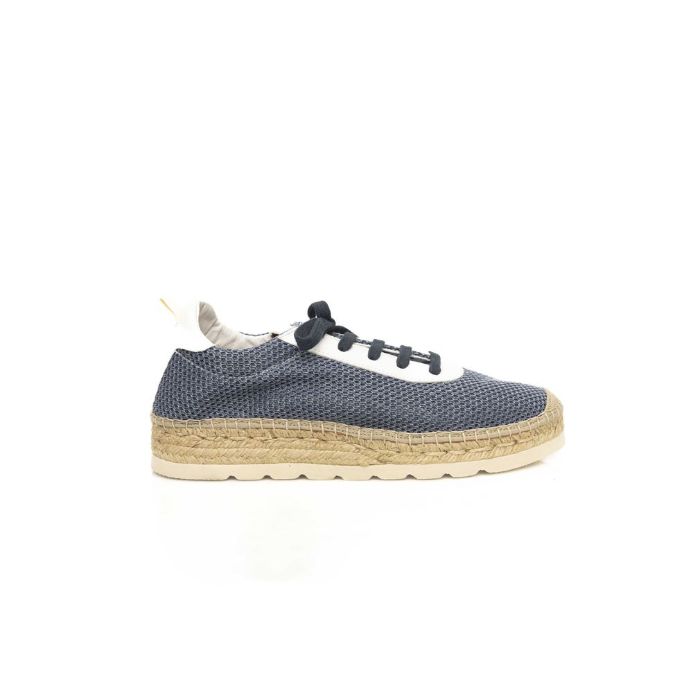 Sneaker da uomo in pelle blu