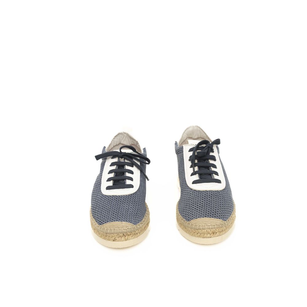 Sneaker da uomo in pelle blu