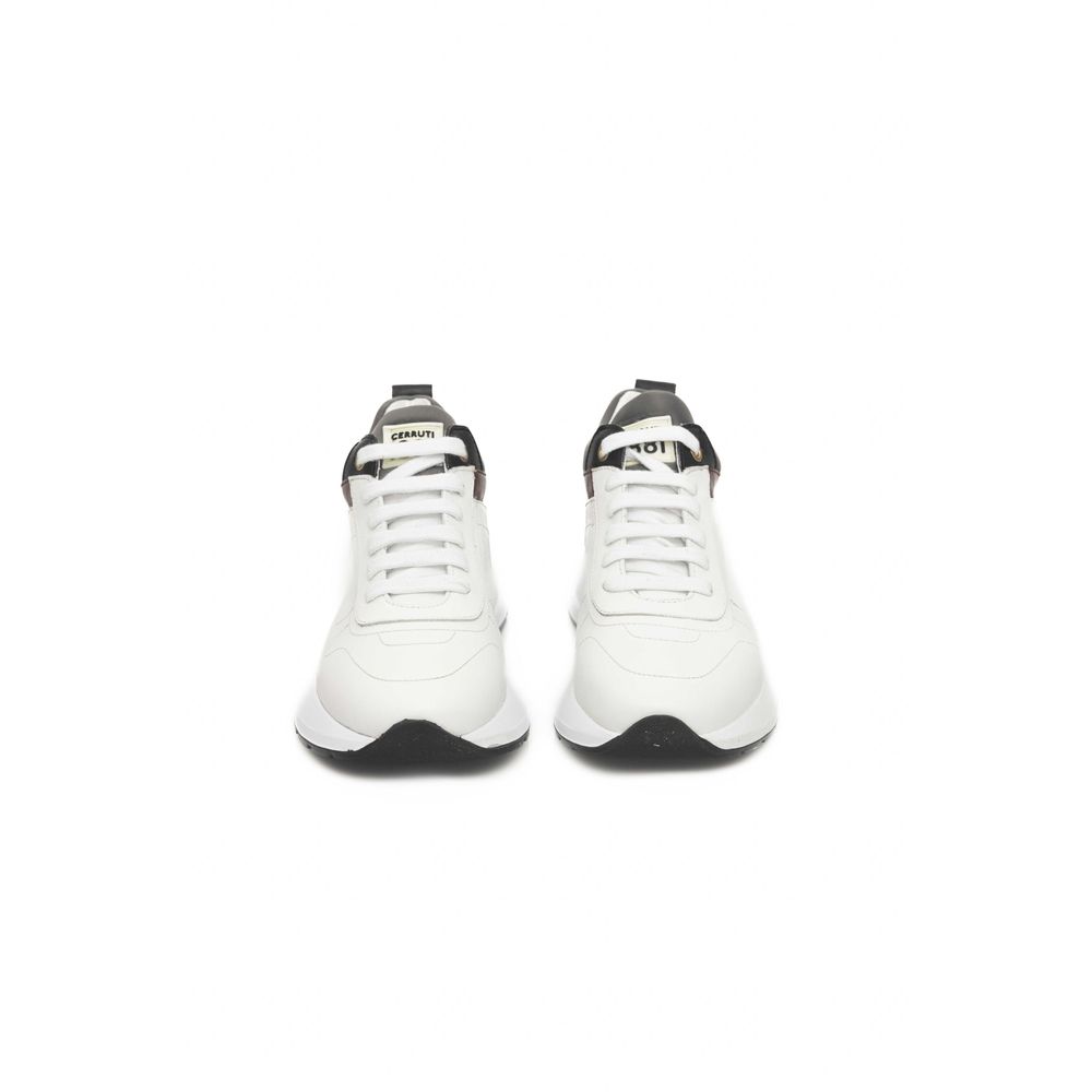 Sneaker da donna in pelle bianca