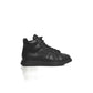 Black Leather Women Sneaker