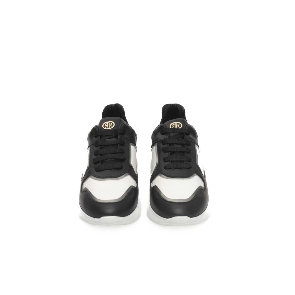 Sneaker da donna in pelle nera