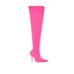 Elegante rosa Polyester-Stiefeletten