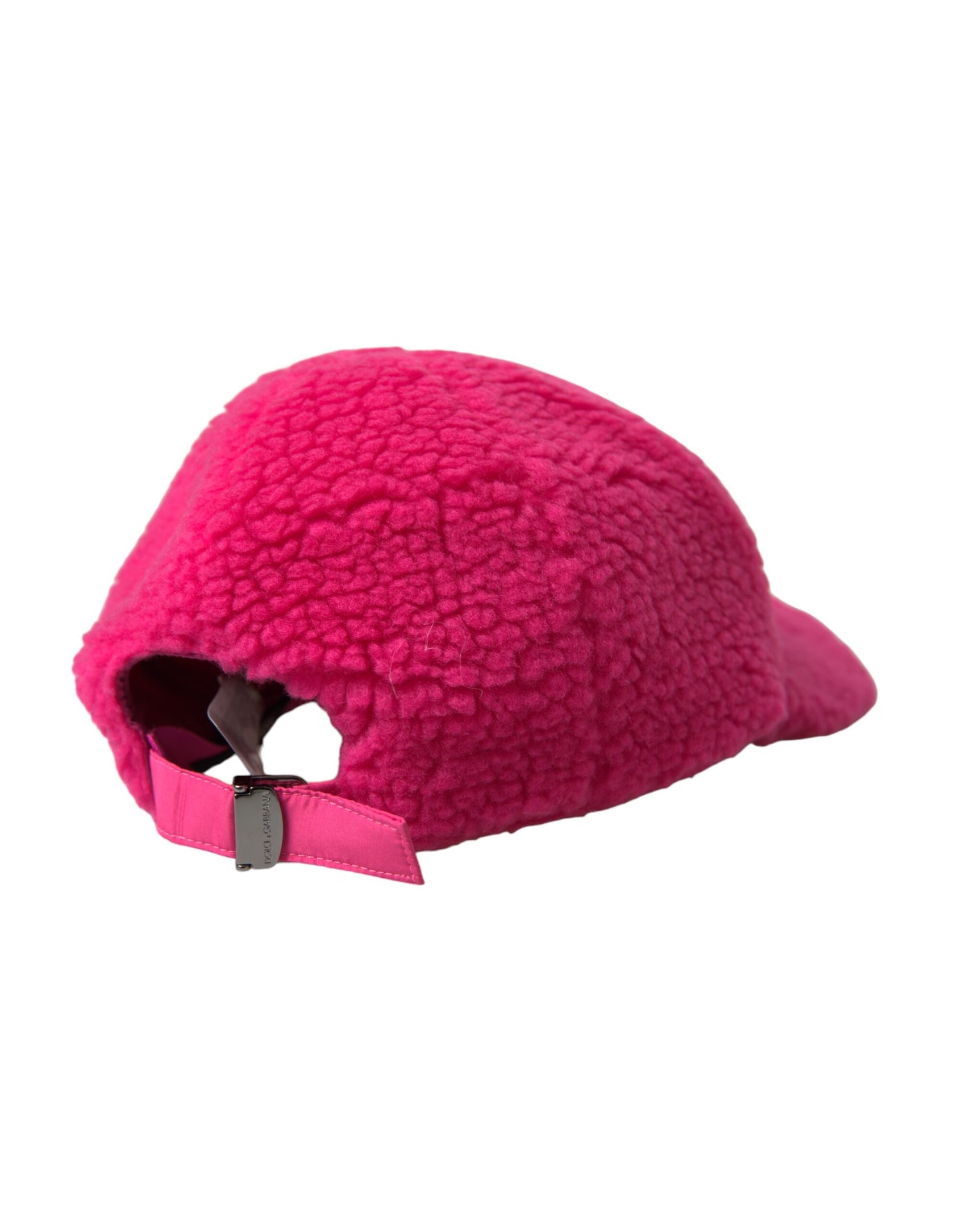 Cappello da baseball in pile rosa da uomo