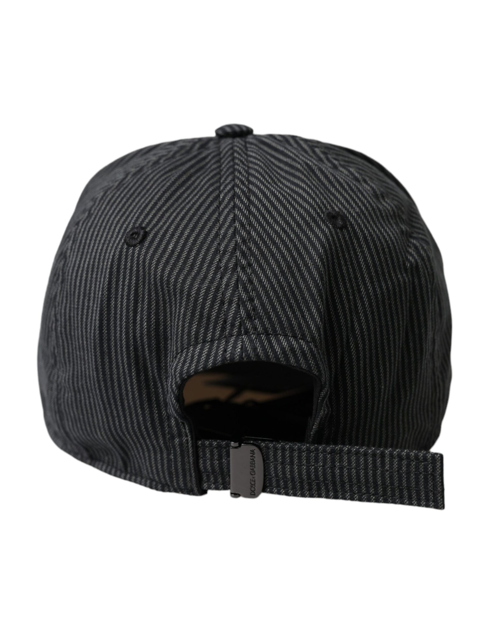Cappello da baseball da uomo in cotone nero decorato