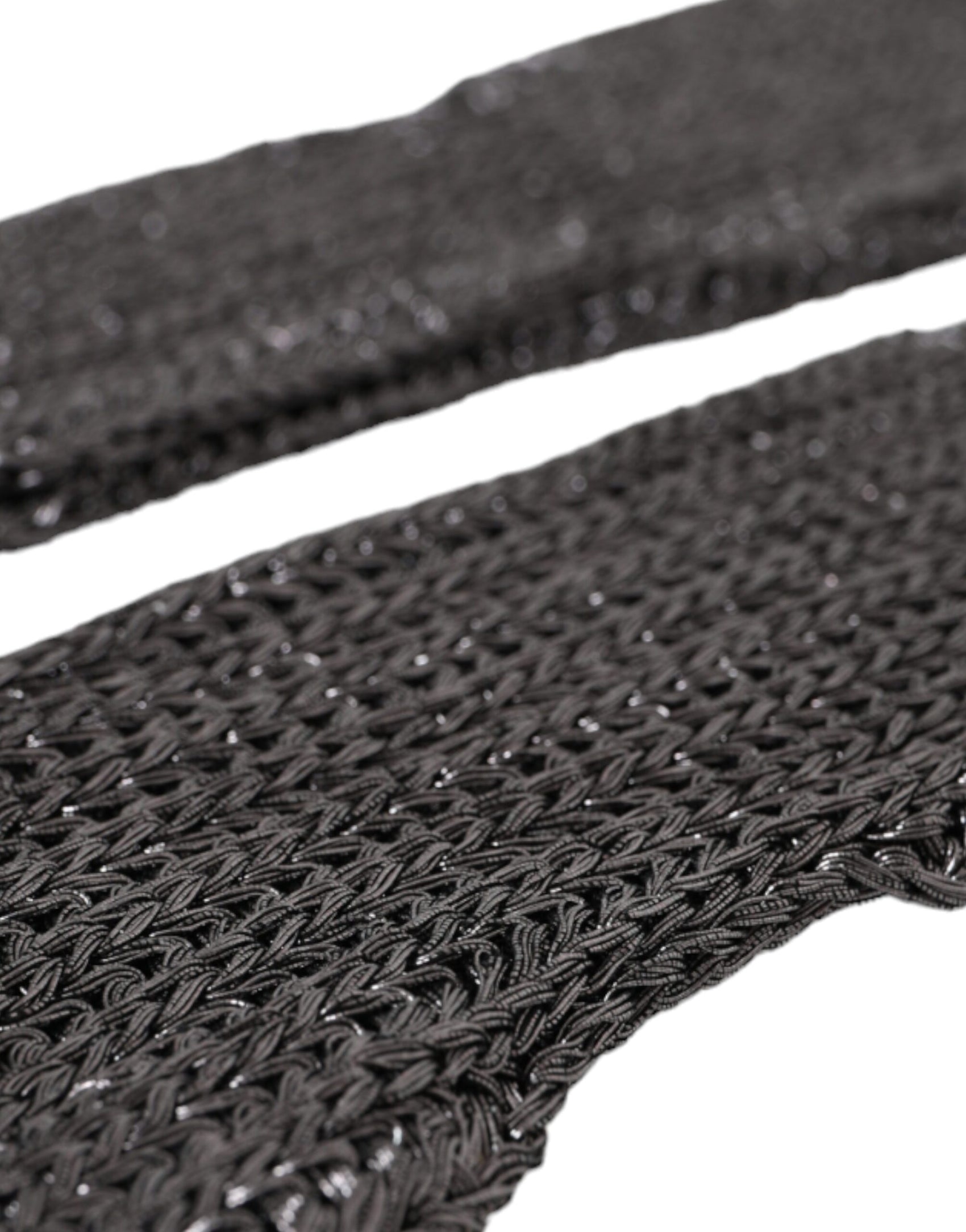Graue Viskose-Strickhandschuhe ohne Finger