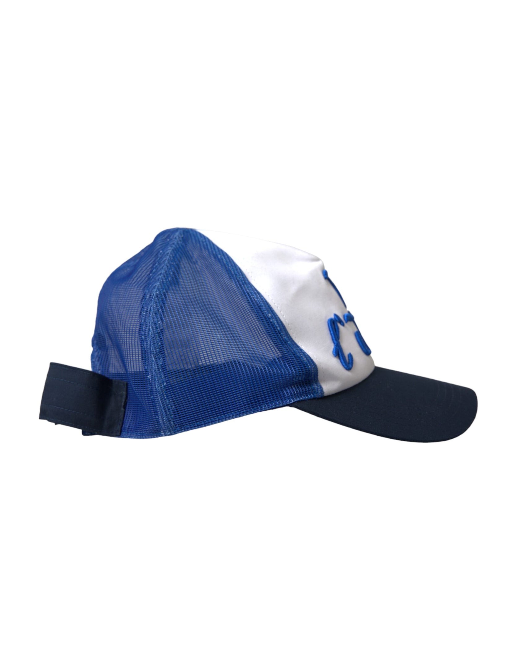 Blau-weiß-schwarze Italia Mesh-Baseballmütze