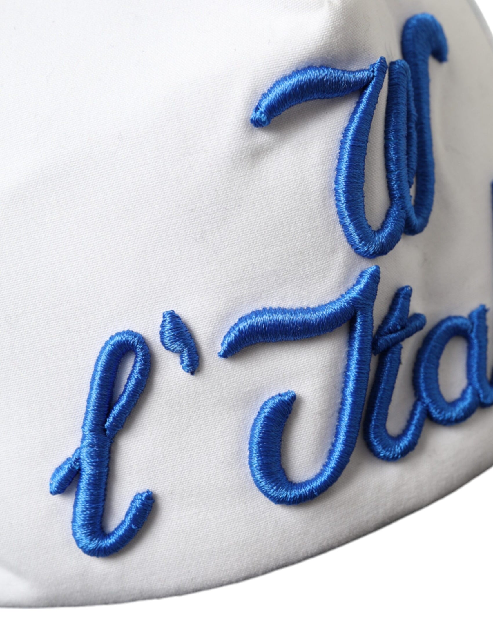 Blau-weiß-schwarze Italia Mesh-Baseballmütze