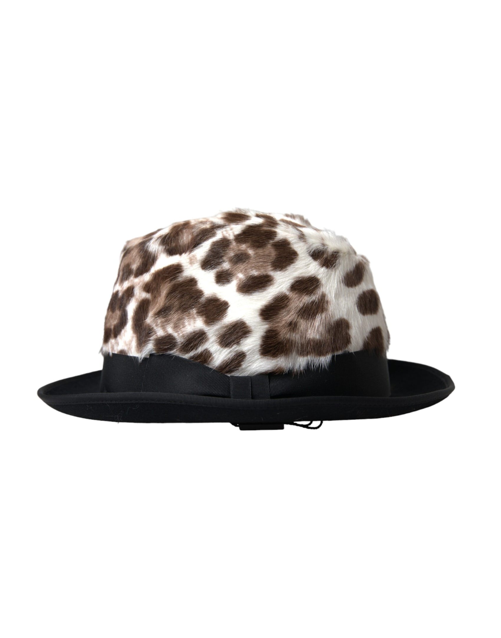 Mehrfarbiger Leoparden-Fedora-Hut für Damen
