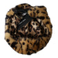 Brown Leopard Fur Women Bucket Hat