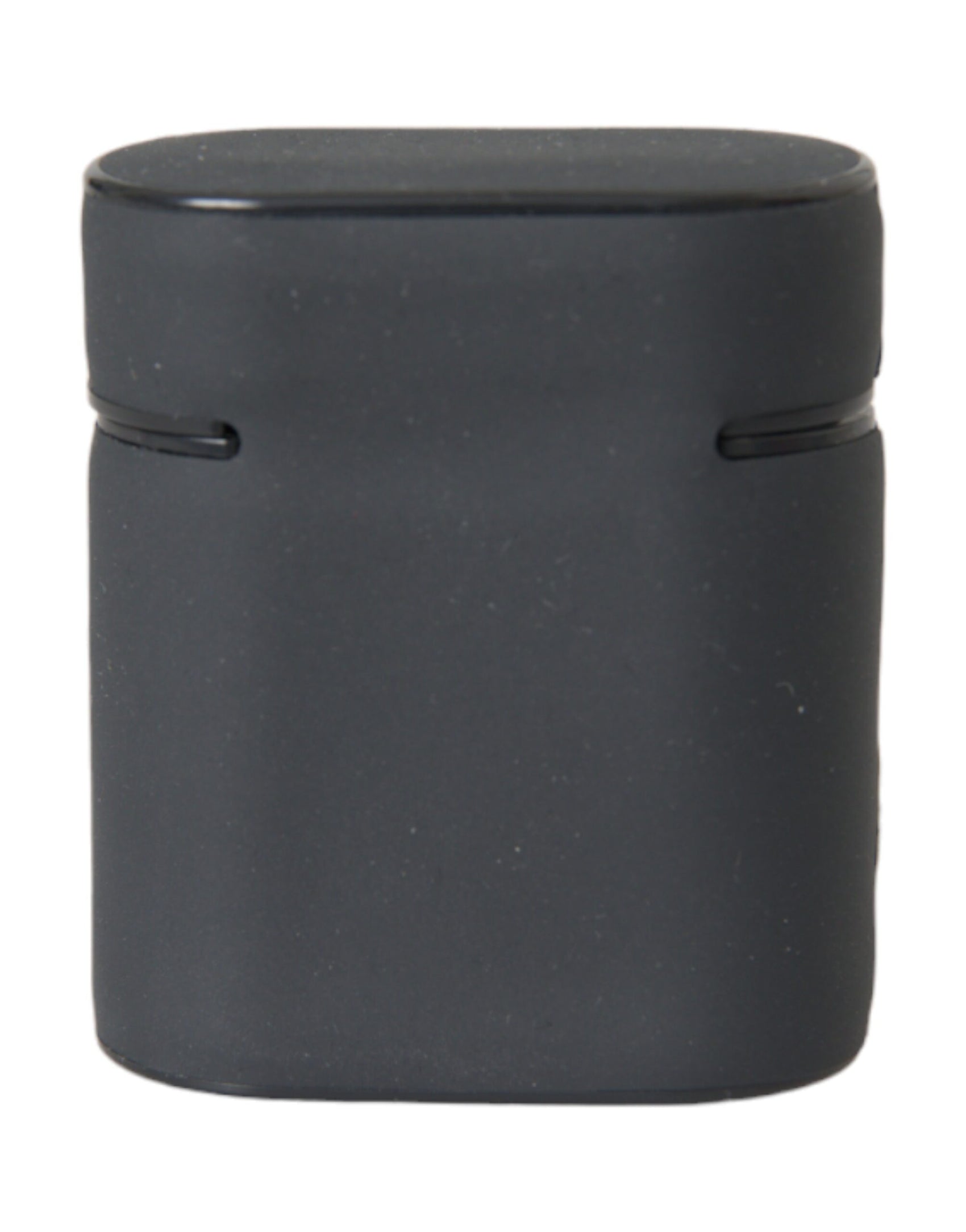 Custodia per Airpods in silicone con logo in rilievo bianco e nero