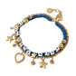 Bracciale Iam The Star in ottone dorato con catena