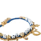 Bracciale Iam The Star in ottone dorato con catena