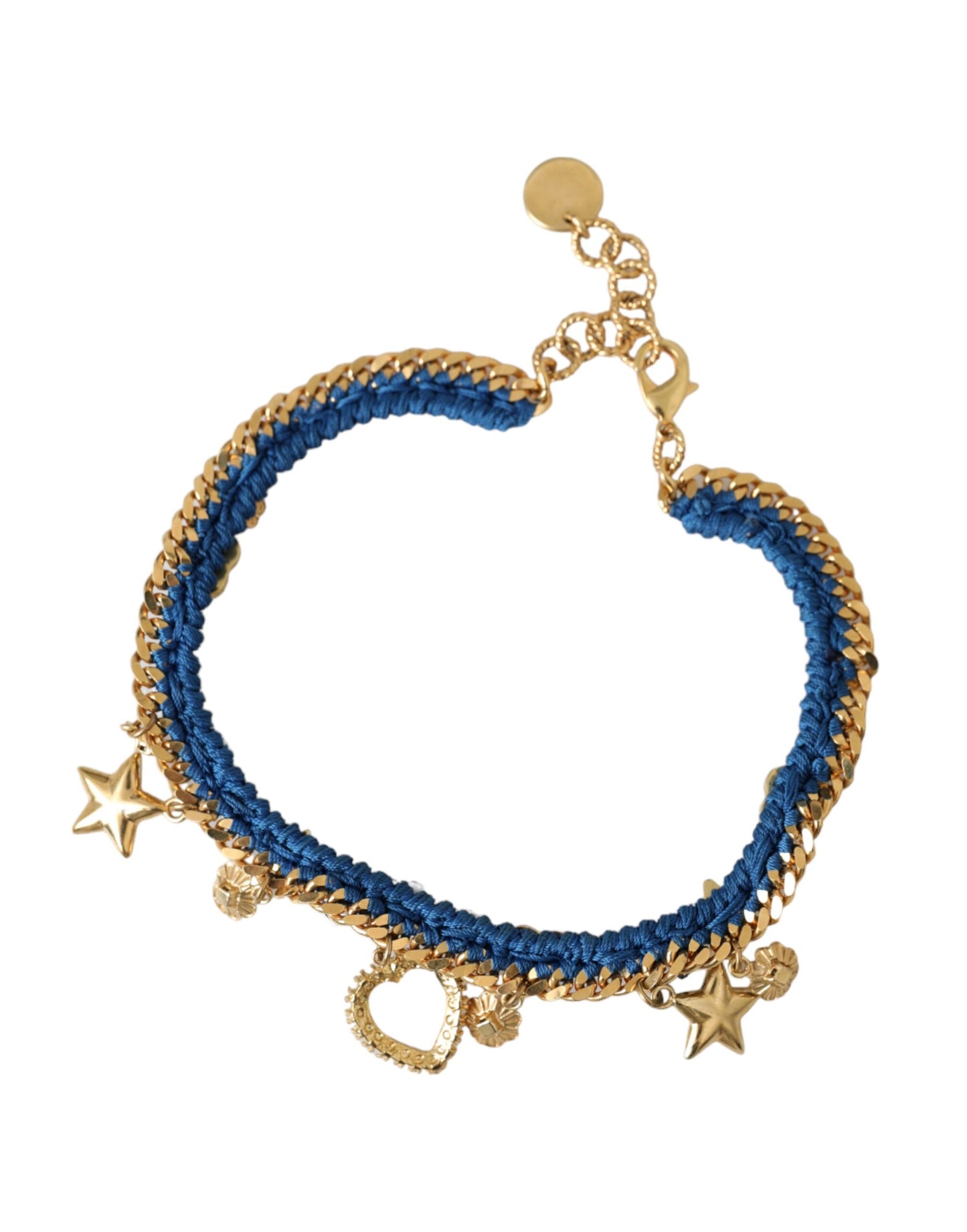 Bracciale Iam The Star in ottone dorato con catena